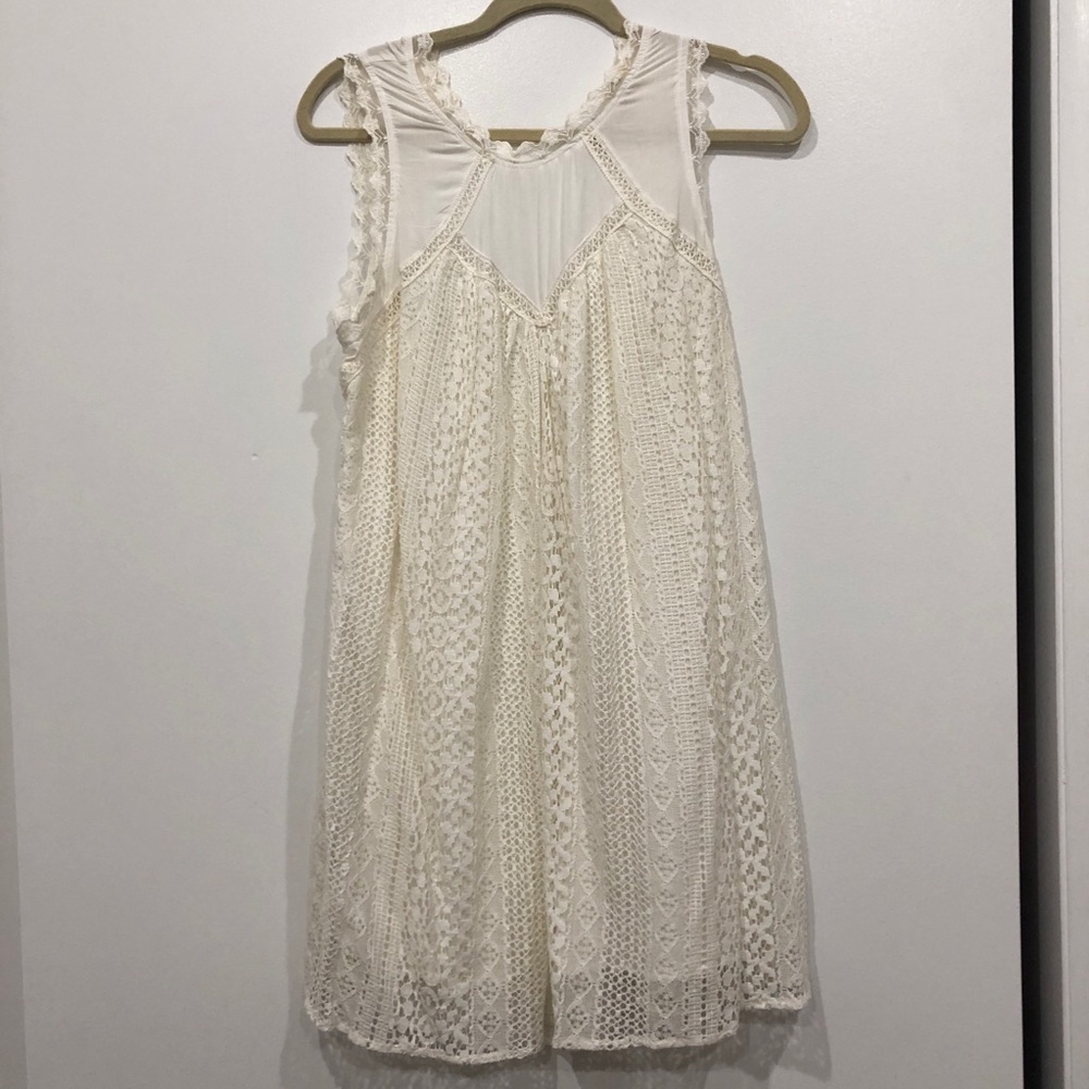 Cream lace dress